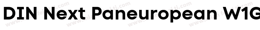 DIN Next Paneuropean W1G Bold字体转换